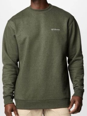 NWT Columbia Men's Hart Mountain II Crew Sweatshirt green Large